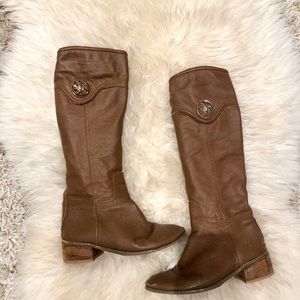 Tory Burch size 8 tall brown boots